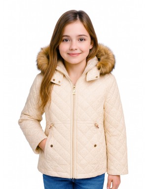 Girls Jacket Quilted Magic Pearl